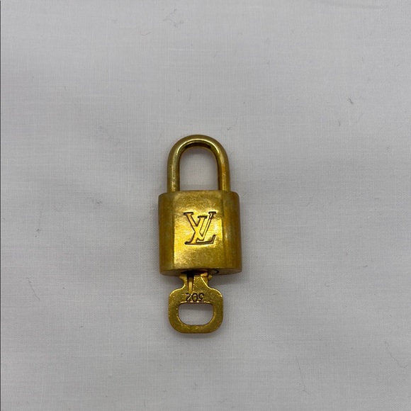Louis Vuitton Gold Padlock with Key